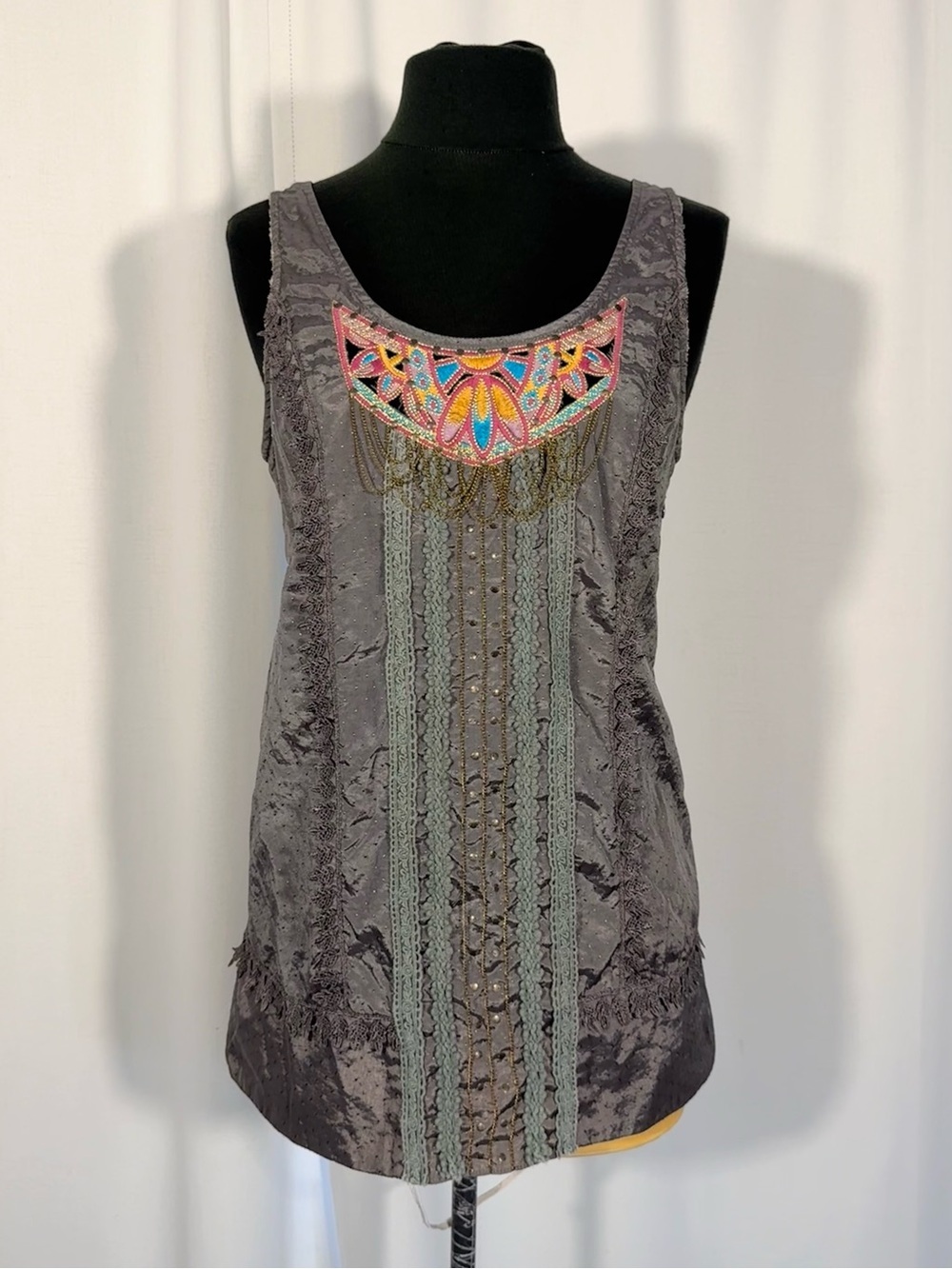Sweet By Miss Me Embellished Boho Top